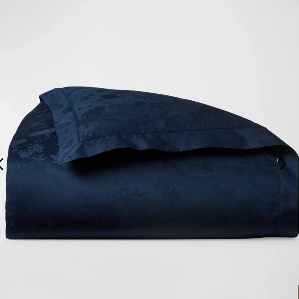NWT Ralph Lauren Home‎ Bethany Jacquard Full/ Queen Duvet Cover in Polo Navy